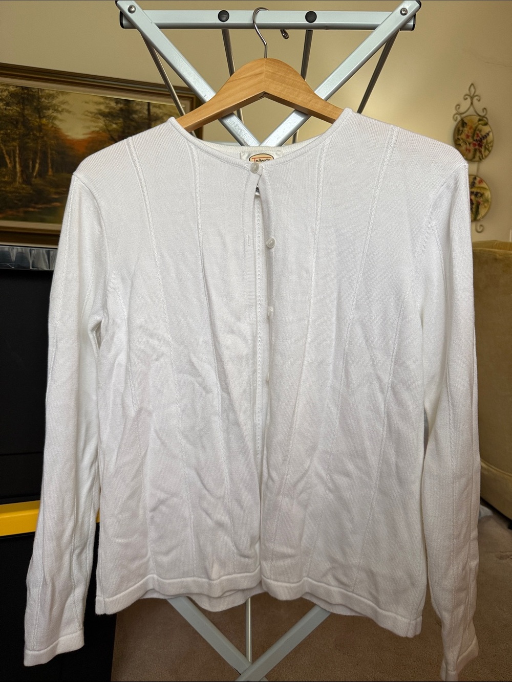 Talbots White Women's Cardigan Sweater